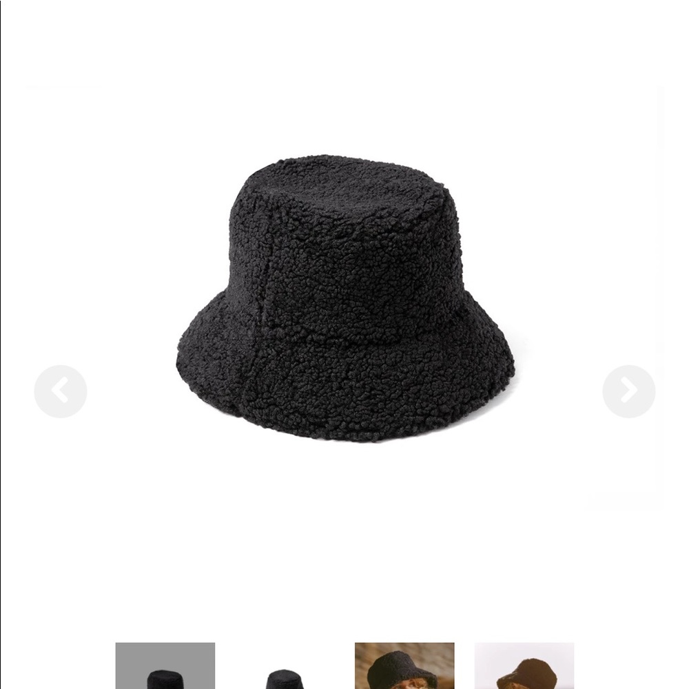 Lack of color teddy bucket hat